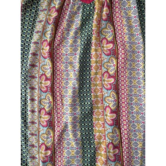 Rose + Olive Womens V Neck Sleeveless Sun Dress Pink Sundress Size Medium ML - Picture 2 of 7